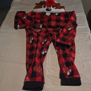 Kids Red Plaid Buc-ees Pajamas
